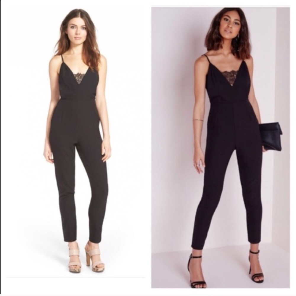 Black lace jumpsuit from missguided